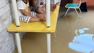 Photo of 幼兒園閃電水災 消拯隊用救生艇載出34人