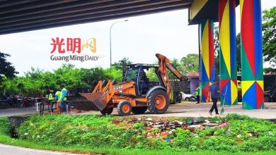 Photo of 天桥下乐龄公园脏乱 米都市厅动员清走垃圾