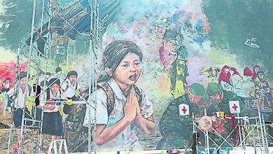 Photo of 【泰柬边境冲突】暹粒大型壁画 呈现柬平民苦难