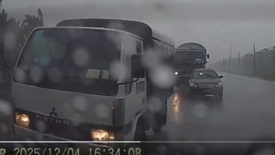 Photo of 雨季路滑险象环生 网民分享惊险一刻 高速罗里逼近紧急闪避