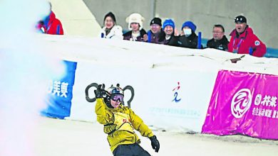 Photo of 滑雪大跳台北京站 苏翊鸣雪飞天再夺冠