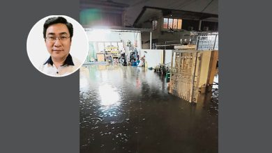 Photo of 圣诞夜逾20分钟豪雨 北海国花园水淹一呎