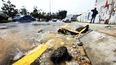 Photo of 星洲总社前路口爆水管 灵市数区断水