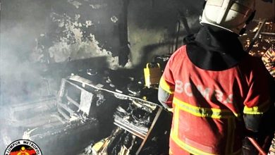 Photo of 满家乐公寓大火 困26楼阳台 艺术家成焦尸