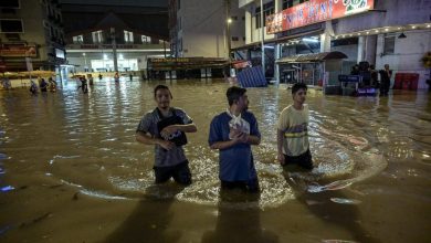 Photo of 隆多区闪电水灾 1小时暴雨 淹至大腿