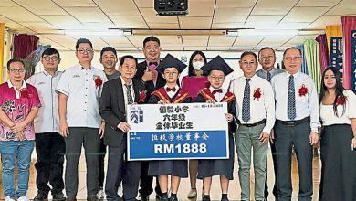 Photo of 【恒毅小学毕业礼】播回忆短片学生拭泪 毕业生捐赠1888献金