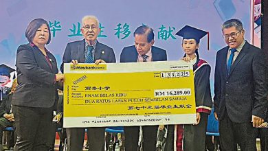 Photo of 商务小学毕业礼 毕业生捐母校1.62万