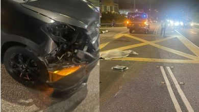 Photo of 七旬骑士突横穿车道 遭Myvi撞死