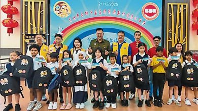 Photo of 2单位教育援助 书包助学金派居林200学生