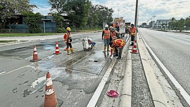 Photo of 北海外环公路路洞抢修 疑地底废置沟坍塌形成