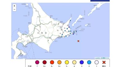 Photo of 北海道3分钟2连震 先5.4级再5.2级