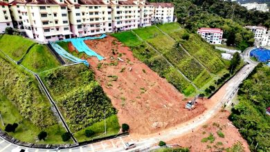 Photo of 金马仑公寓土崩〡何子扬:拟提供租房援金 彭拨220万修复山坡