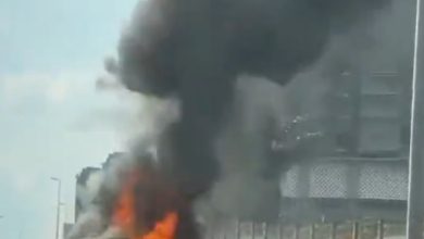 Photo of SUV失控连环撞 瞬间起火变火球