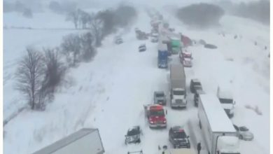 Photo of 白色灾难 !美国密歇根暴风雪 超100车连环相撞