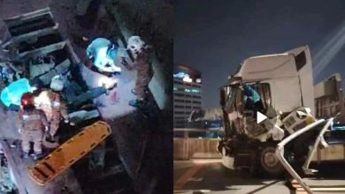 Photo of 拖格罗里猛撞围栏 两人抛车外坠桥亡