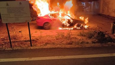 Photo of 黑风洞新村凌晨惊魂 轿车遭火神光顾