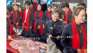 Photo of 钱赚不完分给大家更开心!  银楼老板豪发给员工   1克黄金＋数十万奖金
