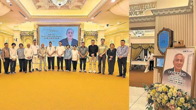 Photo of 光明董事容耀群与世长辞 政经文教贤达弔唁