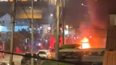 Photo of 轿车突起火  现场传爆炸声无伤亡