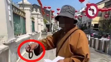 Photo of 槟壁画街惊现假僧侣 女子被扣后辩称 “来旅游动手术”