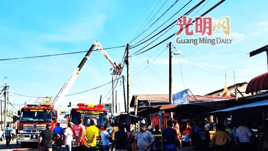 Photo of 视频〡尤仑甲板镇大火 6老店屋陷火海