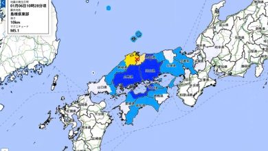 Photo of 日本岛根县东部17分钟内6连震 最强6.2级