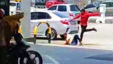 Photo of 网传2男油站外殴斗 警开档调查 吁民众提供情报