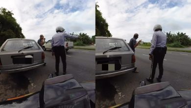 Photo of 慢行靠右太危险 交警拦截占道老翁 礼貌执法获网民激赞