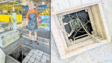 Photo of 善邻花园摊档地下电缆被偷 井盖没关构安全威胁