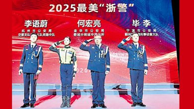 Photo of “兔子警官”李语蔚 当选最美浙警之一