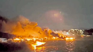 Photo of 普吉岛码头火灾 烧毁20艘快艇