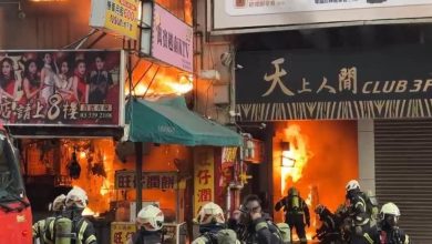 Photo of 台湾桃园火车站前铁皮屋失火！无人受伤受困