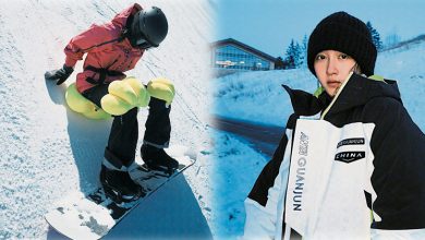 Photo of 关晓彤滑雪 带屁垫护臀