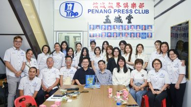 Photo of 中国西外代表团 访槟报界俱乐部交流