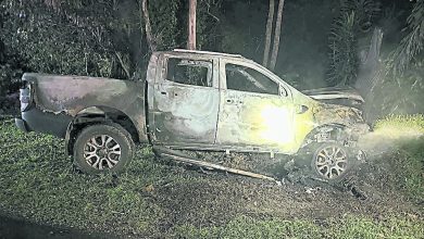 Photo of 货卡失控撞树起火 印裔男及时逃生