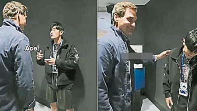 Photo of 球王费德勒笑看Ace球 周杰伦糗到低头