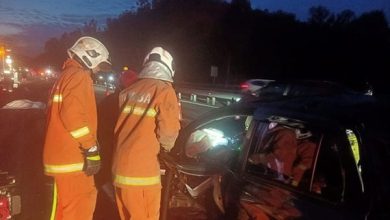 Photo of 南北大道3车连环撞 女子抛飞毙命