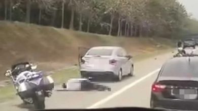 Photo of 紧急车道猛撞交警 骑士重伤不治