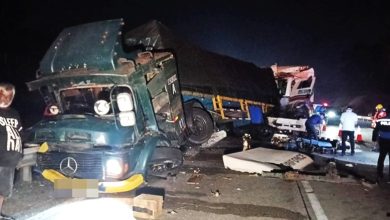 Photo of 南北大道万挠路段 巴士2罗里连环撞 7人轻重伤罗里司机亡