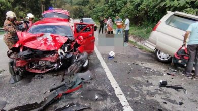 Photo of 新邦波赖往金马仑路3车连环撞 六旬马来男司机死亡6人伤