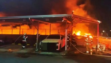 Photo of 台南停车场大火 逾百车烧成火球 爆炸声不断