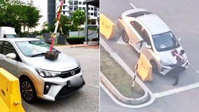 Photo of 违泊惹众怒 Bezza引擎盖遭置铁柱