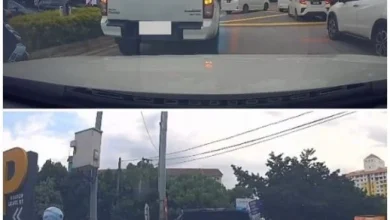 Photo of 为买炸香蕉? 车双闪灯停路中央