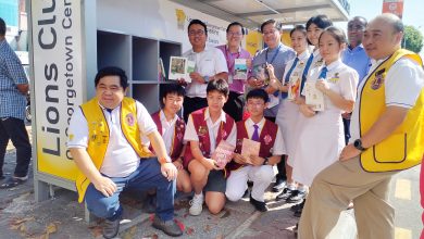 Photo of 槟中央狮子会拨1万改造车站 钟灵前设阅读角落