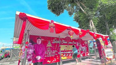 Photo of 灯笼高挂迎佳节 永安镇候车亭换春装