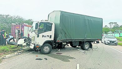 Photo of 麻坡路3车连环撞 汽车司机当场身亡