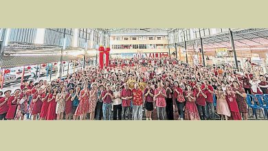 Photo of 保阁亚三华小新春团拜  校园红红年味浓浓