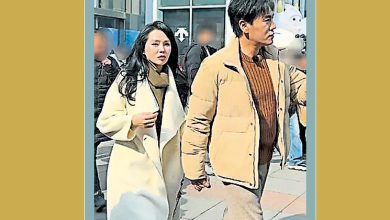 Photo of 伊能静陪老公逛街 未剪吊牌跟着晃