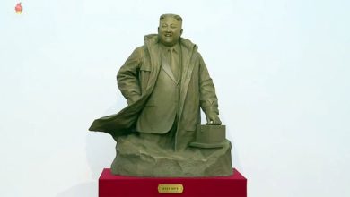 Photo of 朝鲜罕见公开 金正恩铜像