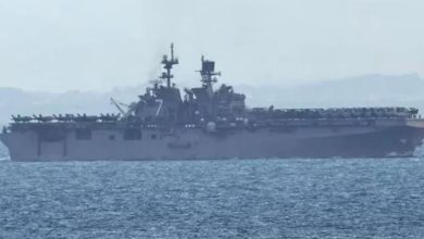 Photo of 美军2栖攻击舰现身狮城 前往中东航行
